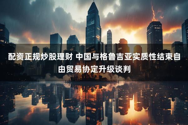 配资正规炒股理财 中国与格鲁吉亚实质性结束自由贸易协定升级谈判